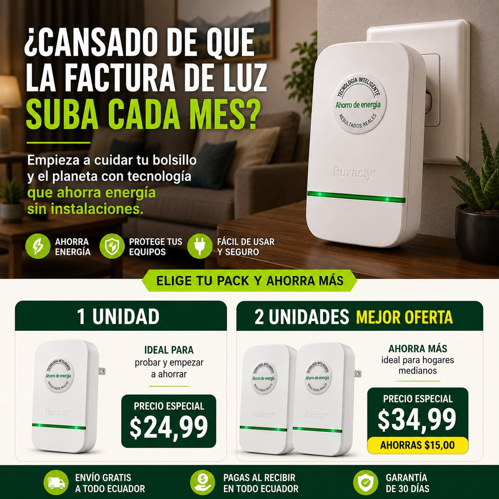 AHORRADOR DE ENERGIA PARA TU HOGAR