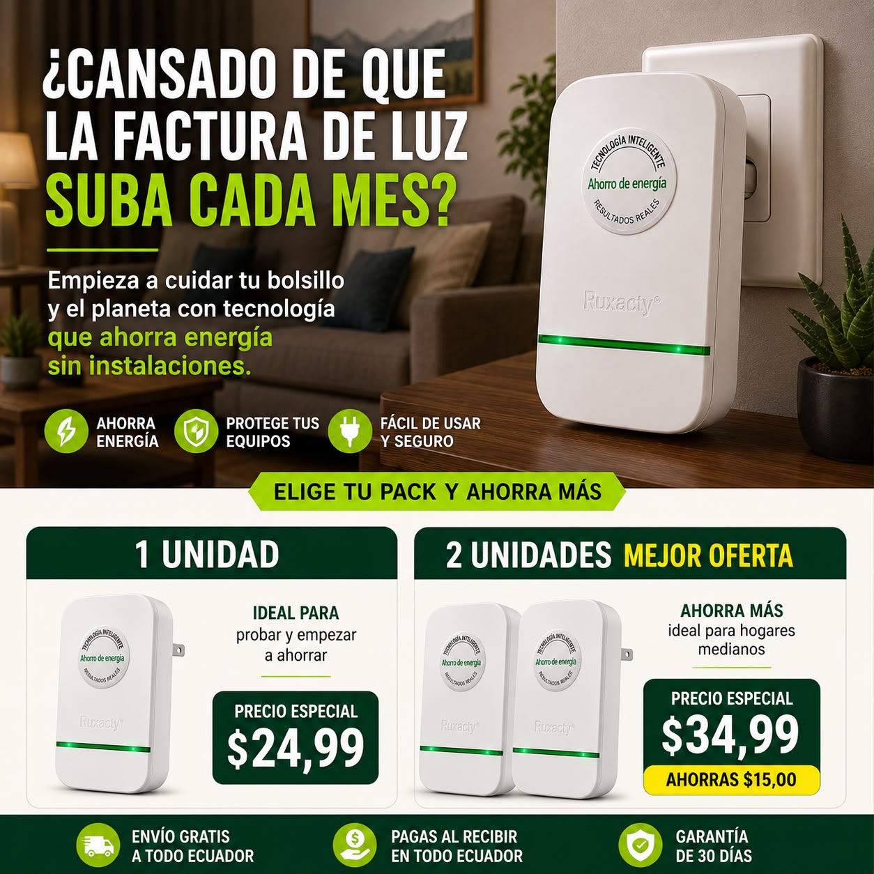 AHORRADOR DE ENERGIA PARA TU HOGAR