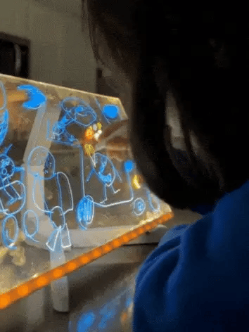 Colores led Para tus dibujos - Pizarra led Magica