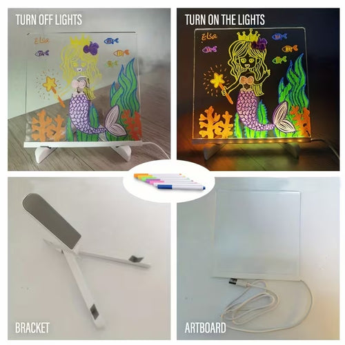 Colores led Para tus dibujos - Pizarra led Magica
